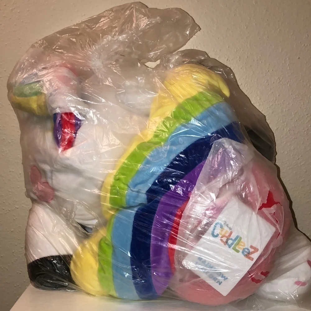 Rainbow Unicorn Cuddleez Plush – Inside Out – Large – 25''